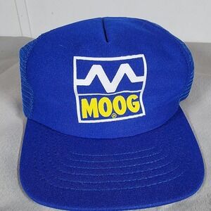 Vintage Moog Analog Producer Trucker Blue‎ Mesh Snapback Cap Hat